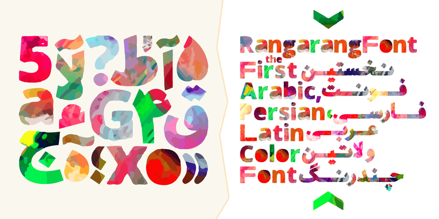 Rangarang Arabic Color Font +Latin