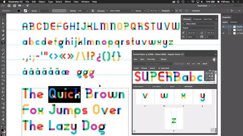 What is a Multicolor Font, and how can you design one? +Latin & Arabic fonts to Download